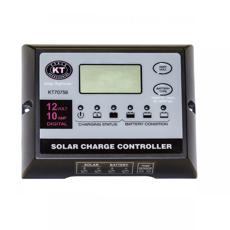 KT Solar Accessories - Solar Panel Regulator 12V 10Amp (KT70756)